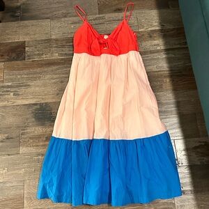 New w/ Tags J.Crew Colorblock Dress, size 10p